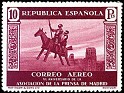 Spain 1936 Asociación Prensa 10 Ptas Castaño Rojizo Edifil 725